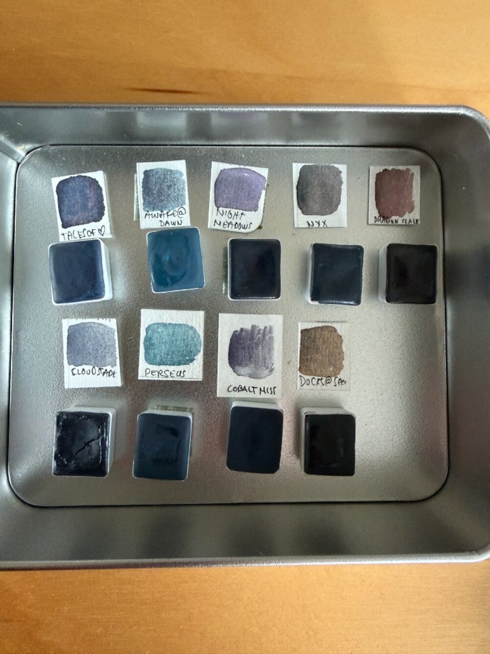 9 Handmade Watercolours + 3 Tubes of Jackman's